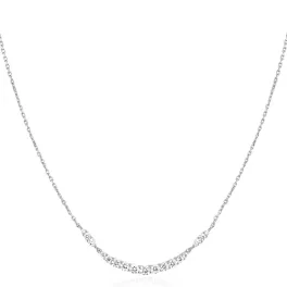 Ania Haie Silver Arc Pave Nyaklánc