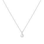 Ania Haie Silver Shell Pearl Drop Pendant Nyaklánc