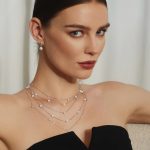 Ania Haie SILVER SHELL PEARL STATION CHAIN nyaklánc