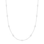 Ania Haie Silver Shell Pearl Station Chain Nyaklánc