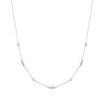 Ania Haie Silver Sparkling Bezel Cubic Zirconia nyaklánc