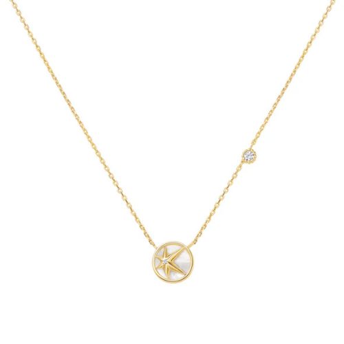 Ania Haie SILVER STARRY MOTHER OF PEARL nyaklánc