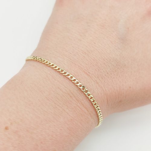 Sárga arany pancer karlánc