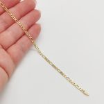 Sárga arany figaro karlánc