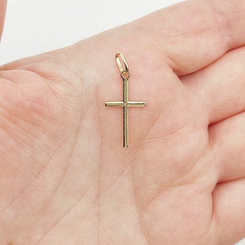 Sárga arany kereszt medál