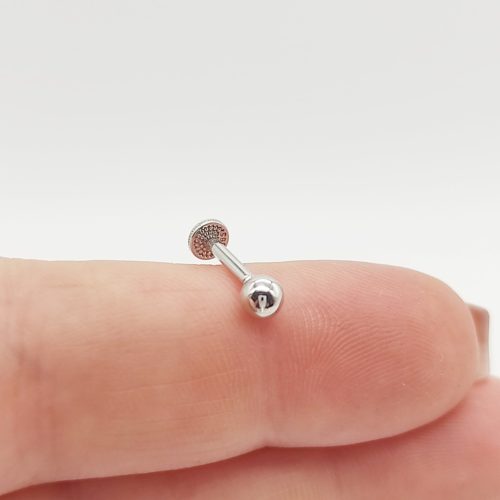 Fehér arany bogyó piercing