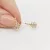 Sárga arany köves virág fülbevaló