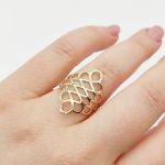 Sárga arany mutatós gyűrű