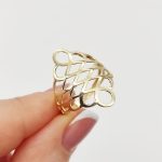 Sárga arany mutatós gyűrű