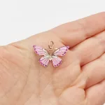 Sárga arany különleges rózsaszín pillangó