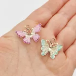 Sárga arany különleges rózsaszín pillangó