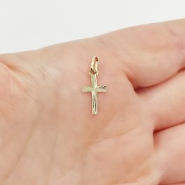 Sárga arany kereszt medál