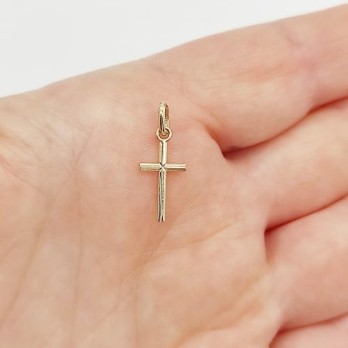 Sárga arany kereszt medál