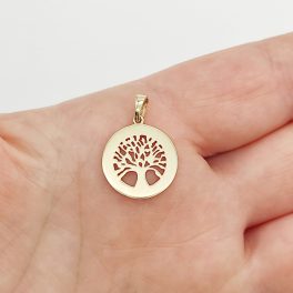 Sárga arany életfa medál
