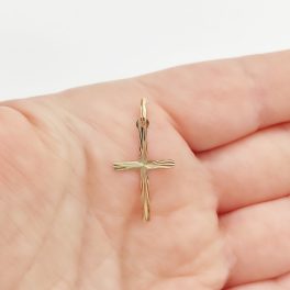 Sárga arany kereszt medál