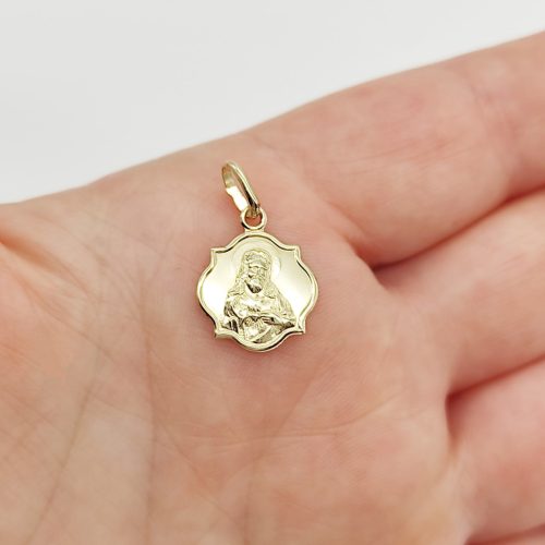 Sárga arany Jézus medál