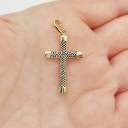 Sárga arany kereszt medál
