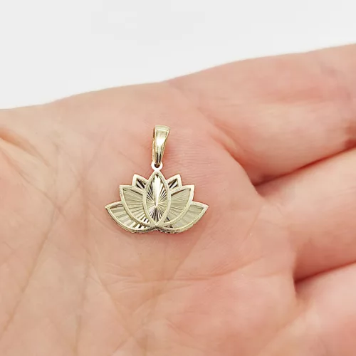 Sárga arany lótusz medál