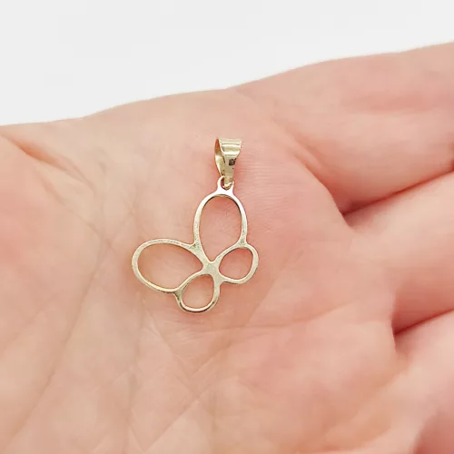 Sárga arany pillangó medál