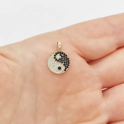 Sárga arany Ying-Yang medál