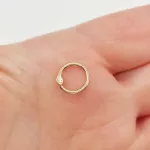Sárga arany kígyó migrén piercing