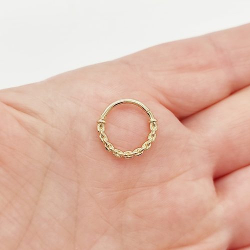 Sárga arany migrén piercing