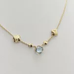 Sárga arany nyaklánc kis lóherékkel