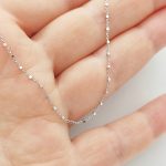Fehér arany finom vékony nyaklánc