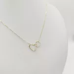 Sárga arany nyaklánc szív medállal