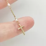Sárga arany rózsafűzér gyöngyökkel