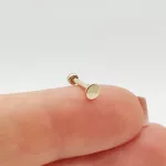 Sárga arany egy köves piercing