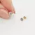 Sárga arany egy köves buttonos fülbevaló - 4 mm