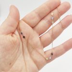 Sárga arany bokalánc trikolor kerek mintával