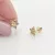 Sárga arany virág fülbevaló