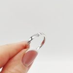 Fehér arany gyűrű cirkóniával