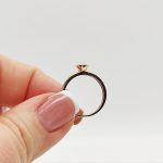 Sárga arany gyűrű cirkóniákkal