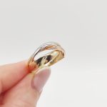 Trikolor arany gyűrű