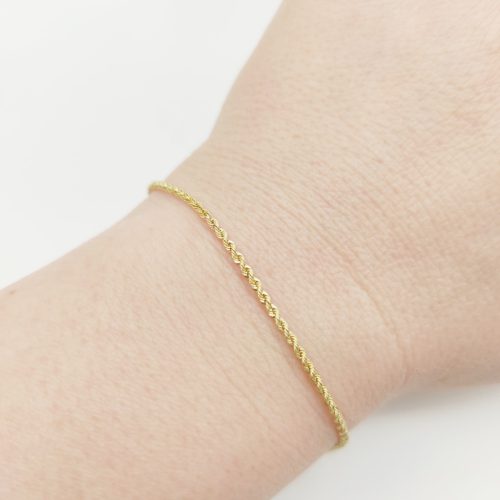 Sárga arany walles karlánc