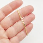 Sárga arany walles karlánc