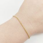 Sárga arany walles karlánc