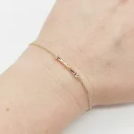 Sárga arany minimál karlánc