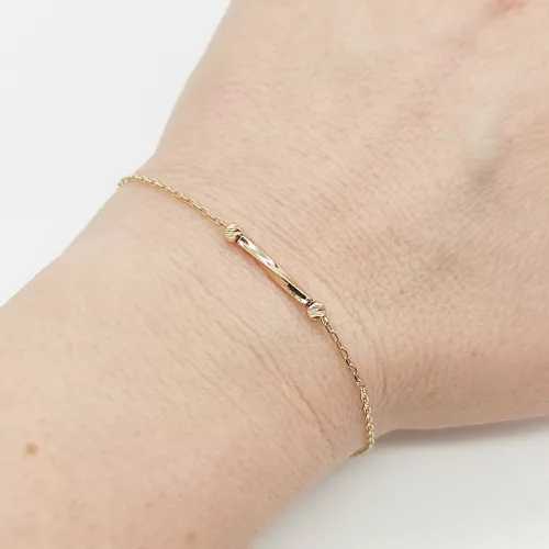 Sárga arany minimál karlánc