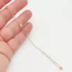 Sárga arany modern karlánc