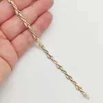 Sárga arany modern karlánc