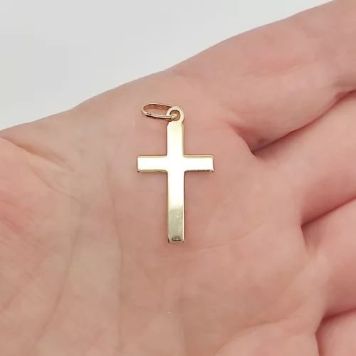 Sárga arany kereszt medál