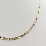 Sárga-fehér arany spanyol férfi nyaklánc