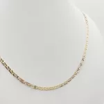 Sárga-fehér arany spanyol férfi nyaklánc