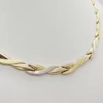 Sárga-fehér arany modern nyakék