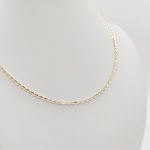 Sárga-arany gyöngyanker nyaklánc - 45 cm