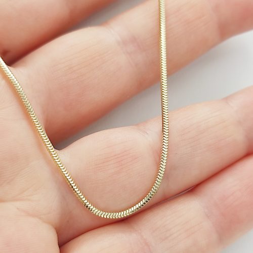 Sárga arany rugalmas kígyó nyaklánc